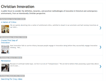 Tablet Screenshot of christianinnovation.blogspot.com