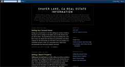 Desktop Screenshot of homesofshaverlake.blogspot.com