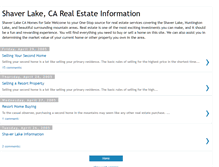 Tablet Screenshot of homesofshaverlake.blogspot.com