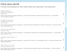 Tablet Screenshot of cena-ceny-cennik.blogspot.com