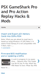 Mobile Screenshot of gamesharkpro.blogspot.com