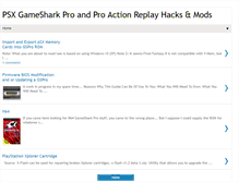 Tablet Screenshot of gamesharkpro.blogspot.com