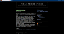 Desktop Screenshot of farreachesofspace.blogspot.com