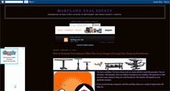 Desktop Screenshot of marylandhouses.blogspot.com