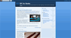 Desktop Screenshot of diygeeks.blogspot.com