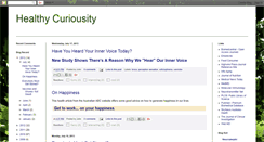 Desktop Screenshot of healthycuriousity.blogspot.com