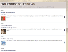 Tablet Screenshot of encuentrosconlasletras.blogspot.com