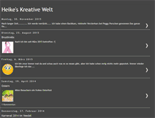 Tablet Screenshot of heikeskreativewelt.blogspot.com
