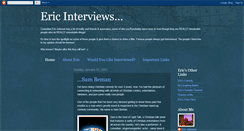 Desktop Screenshot of ericinterviews.blogspot.com