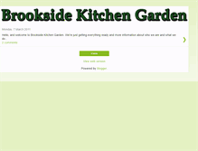 Tablet Screenshot of brooksidekitchengarden.blogspot.com