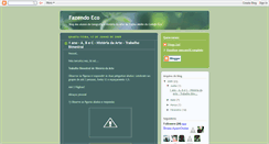 Desktop Screenshot of fazendoecogeografia.blogspot.com