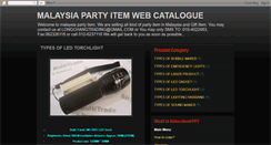 Desktop Screenshot of malaysiapartyitem.blogspot.com