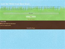 Tablet Screenshot of knitmewithyourbestknot.blogspot.com