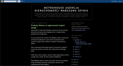 Desktop Screenshot of metrohouse-nieruchomosci.blogspot.com