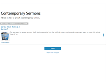 Tablet Screenshot of contemporarysermons.blogspot.com