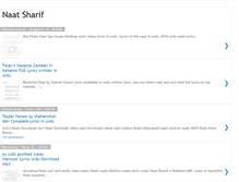 Tablet Screenshot of naat-shareef.blogspot.com