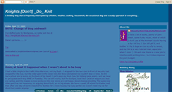 Desktop Screenshot of knights-dont-knit.blogspot.com