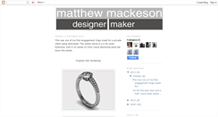 Desktop Screenshot of mattmackeson.blogspot.com