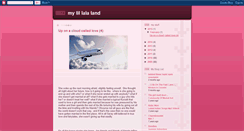 Desktop Screenshot of mylillalaland.blogspot.com