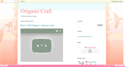 Desktop Screenshot of origamicraft.blogspot.com