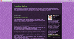 Desktop Screenshot of exposicaodalma.blogspot.com