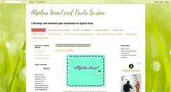 Desktop Screenshot of algebralinealmatematica.blogspot.com