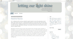 Desktop Screenshot of lettingourlightshine.blogspot.com
