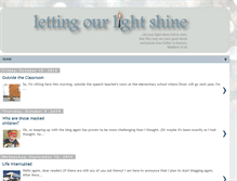 Tablet Screenshot of lettingourlightshine.blogspot.com