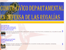 Tablet Screenshot of defendiendoregaliasguajira.blogspot.com