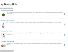 Tablet Screenshot of mybeautynote.blogspot.com