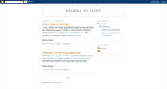 Desktop Screenshot of mobilepython.blogspot.com