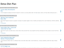 Tablet Screenshot of detoxdietfacts.blogspot.com