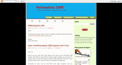 Desktop Screenshot of perkosakata2008.blogspot.com