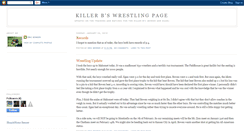 Desktop Screenshot of killerbwrestling.blogspot.com