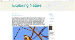 Desktop Screenshot of exploringnature.blogspot.com