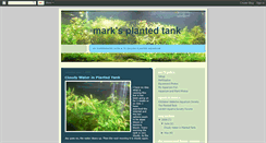 Desktop Screenshot of marksplantedtank.blogspot.com