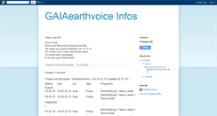 Desktop Screenshot of gaiaearthvoice.blogspot.com