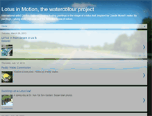 Tablet Screenshot of lotusinmotionproject.blogspot.com