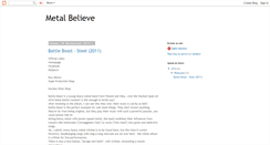 Desktop Screenshot of metalbelieve.blogspot.com