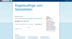 Desktop Screenshot of kegelausflug.blogspot.com