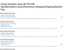 Tablet Screenshot of cheapsyntheticgearoil75w140review.blogspot.com