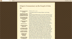 Desktop Screenshot of origen-commentary-on-john-6b.blogspot.com