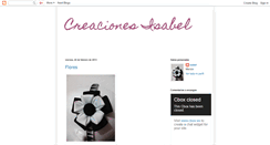 Desktop Screenshot of creaccionesisabel.blogspot.com