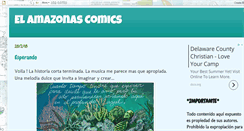 Desktop Screenshot of el-amazonas-comics.blogspot.com