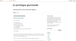 Desktop Screenshot of lasociologuegourmande.blogspot.com