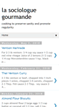 Mobile Screenshot of lasociologuegourmande.blogspot.com