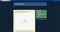 Desktop Screenshot of facchahuayras.blogspot.com