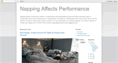 Desktop Screenshot of nappingaffectsperformance.blogspot.com