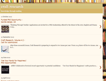 Tablet Screenshot of craftresearch.blogspot.com
