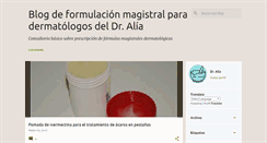 Desktop Screenshot of formulacionmagistralparadermatologos.blogspot.com